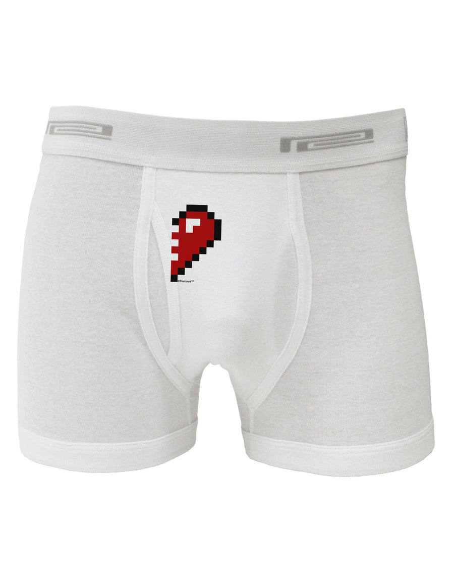 Couples Pixel Heart Design - Right Boxer Briefs by TooLoud-Boxer Briefs-TooLoud-White-Small-Davson Sales