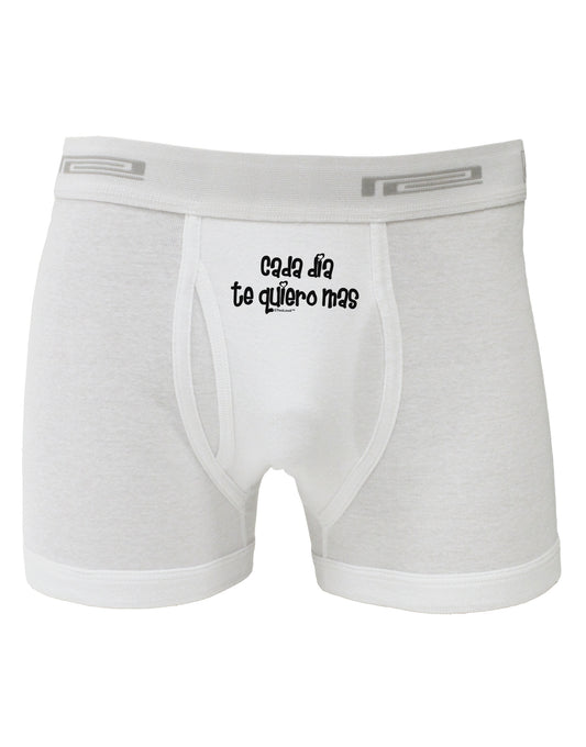 Cada Dia Te Quiero Mas Design Boxer Briefs by TooLoud-Boxer Briefs-TooLoud-White-Small-Davson Sales