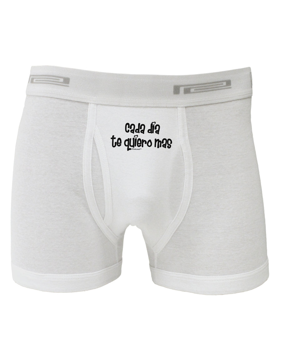 Cada Dia Te Quiero Mas Design Boxer Briefs by TooLoud-Boxer Briefs-TooLoud-White-Small-Davson Sales