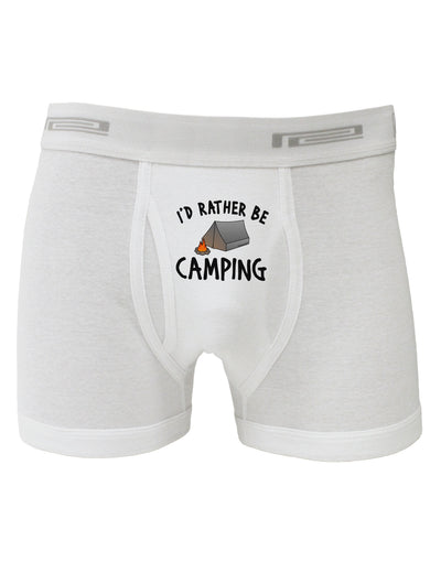 I'd Rather Be Camping Boxer Briefs-Boxer Briefs-TooLoud-White-Small-Davson Sales