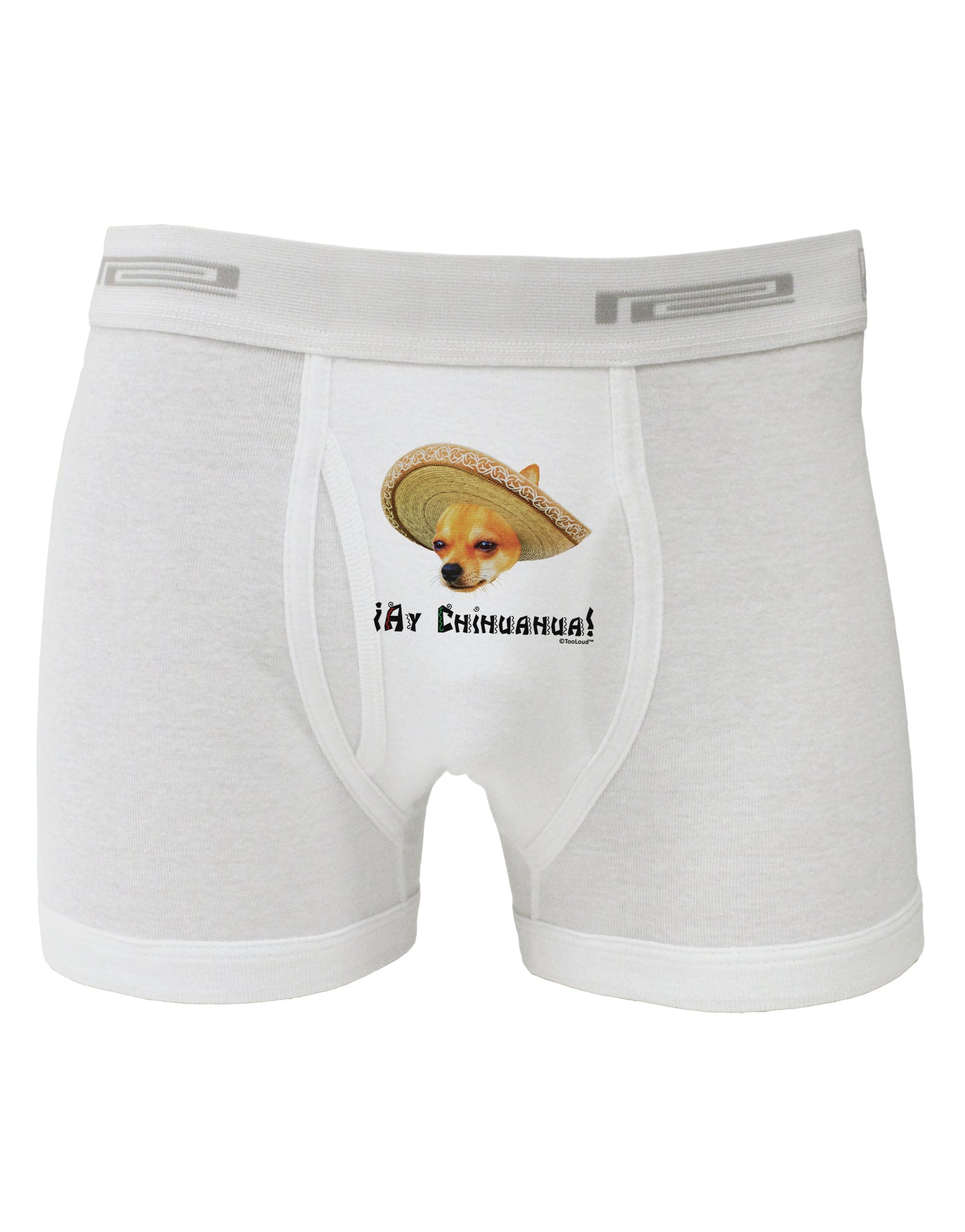 Chihuahua Dog with Sombrero - Ay Chihuahua Boxer Briefs by TooLoud-Boxer Briefs-TooLoud-White-Small-Davson Sales