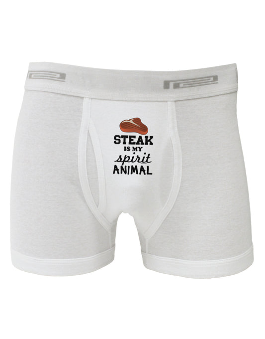 Steak Is My Spirit Animal Boxer Briefs-Boxer Briefs-TooLoud-White-Small-Davson Sales