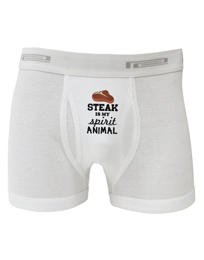 Steak Is My Spirit Animal Boxer Briefs-Boxer Briefs-TooLoud-White-Small-Davson Sales