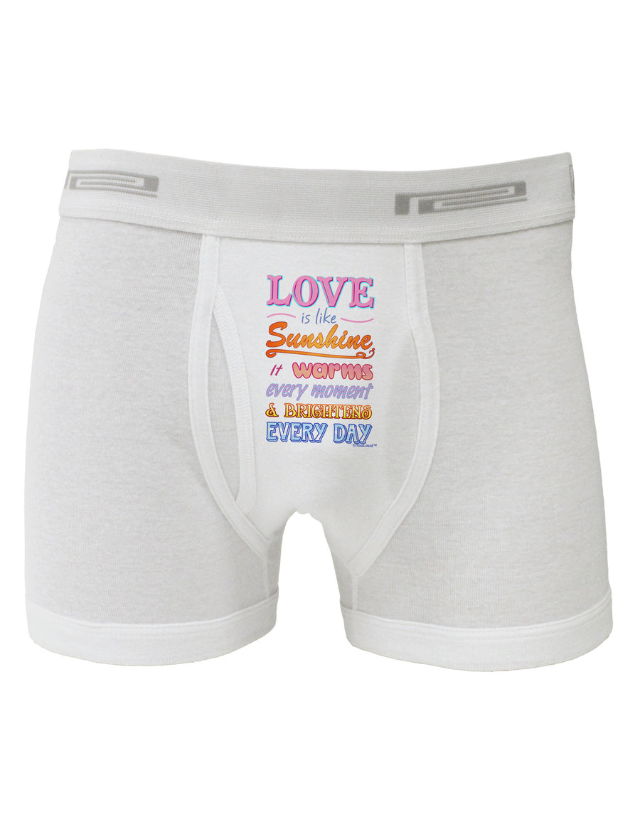 Love is like Sunshine - Quote Boxer Briefs-Boxer Briefs-TooLoud-White-Small-Davson Sales