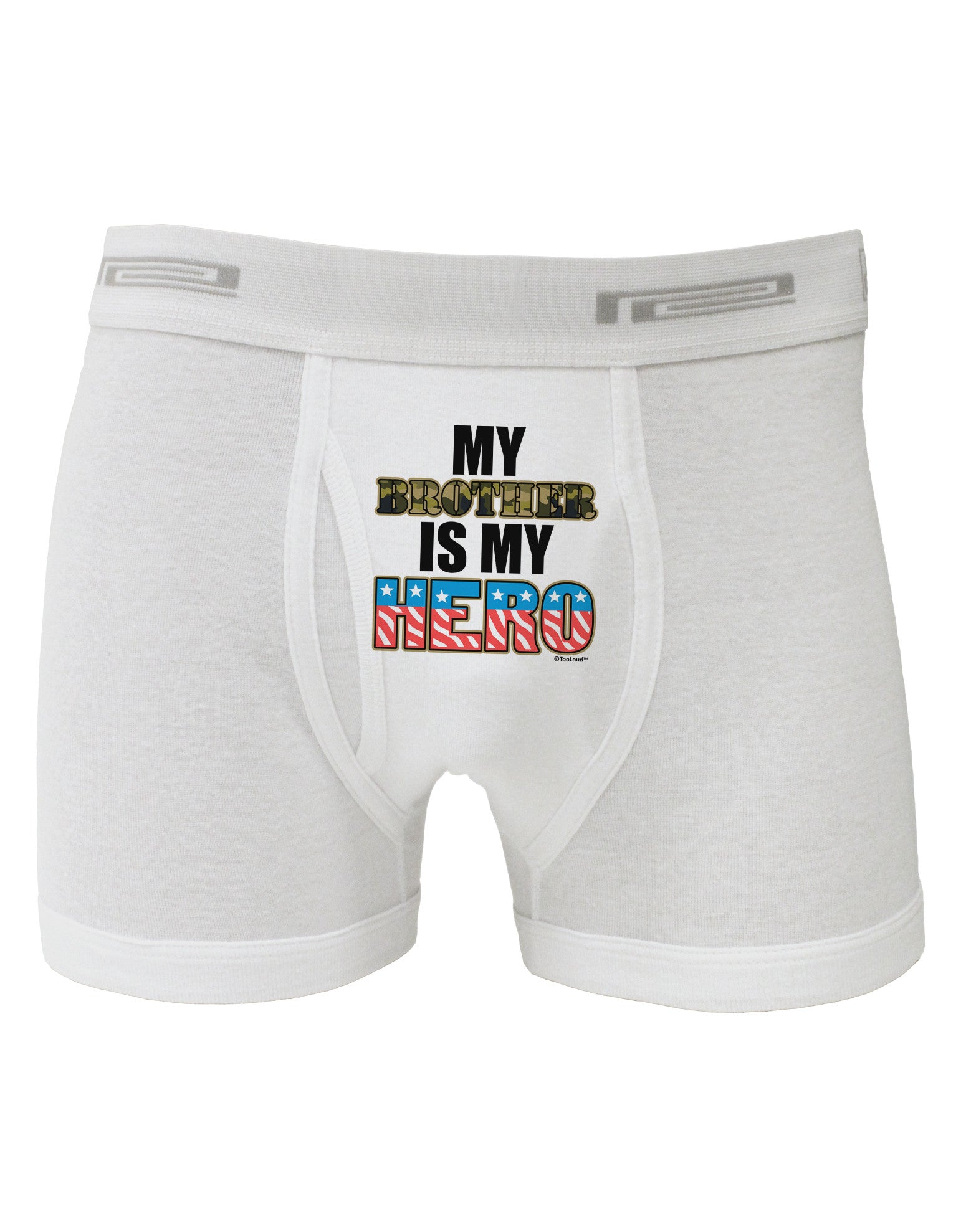 My Brother is My Hero - Armed Forces Boxer Briefs by TooLoud-Boxer Briefs-TooLoud-White-Small-Davson Sales