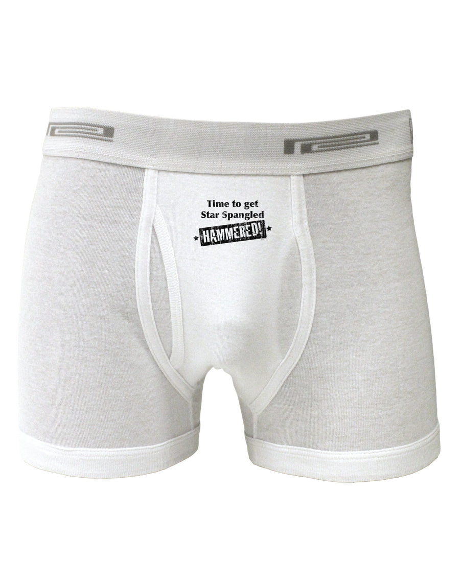 Time to get Star Spangled Hammered Boxer Briefs-Boxer Briefs-TooLoud-White-Small-Davson Sales