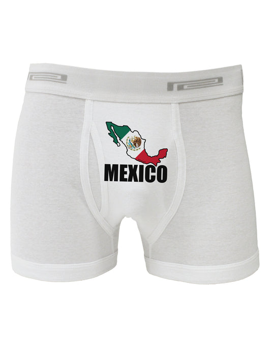 Mexico Outline - Mexican Flag - Mexico Text Boxer Briefs by TooLoud-Boxer Briefs-TooLoud-White-Small-Davson Sales