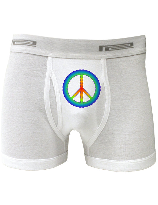 Halftone Peace Boxer Briefs-Boxer Briefs-TooLoud-White-Small-Davson Sales