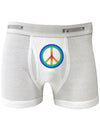 Halftone Peace Boxer Briefs-Boxer Briefs-TooLoud-White-Small-Davson Sales