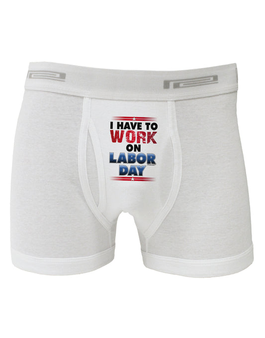 Work On Labor Day Boxer Briefs-Boxer Briefs-TooLoud-White-Small-Davson Sales