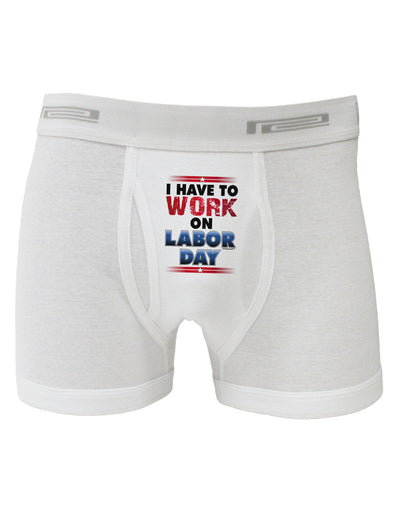 Work On Labor Day Boxer Briefs-Boxer Briefs-TooLoud-White-Small-Davson Sales