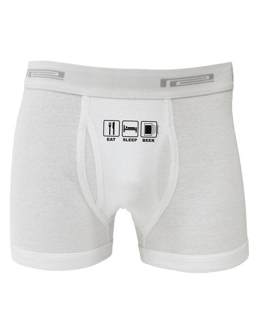 Eat Sleep Beer Design Boxer Briefs by TooLoud-Boxer Briefs-TooLoud-White-Small-Davson Sales