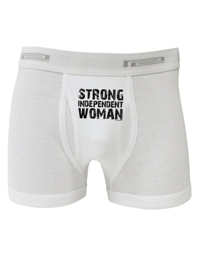 Strong Independent Woman Boxer Briefs-Boxer Briefs-TooLoud-White-Small-Davson Sales