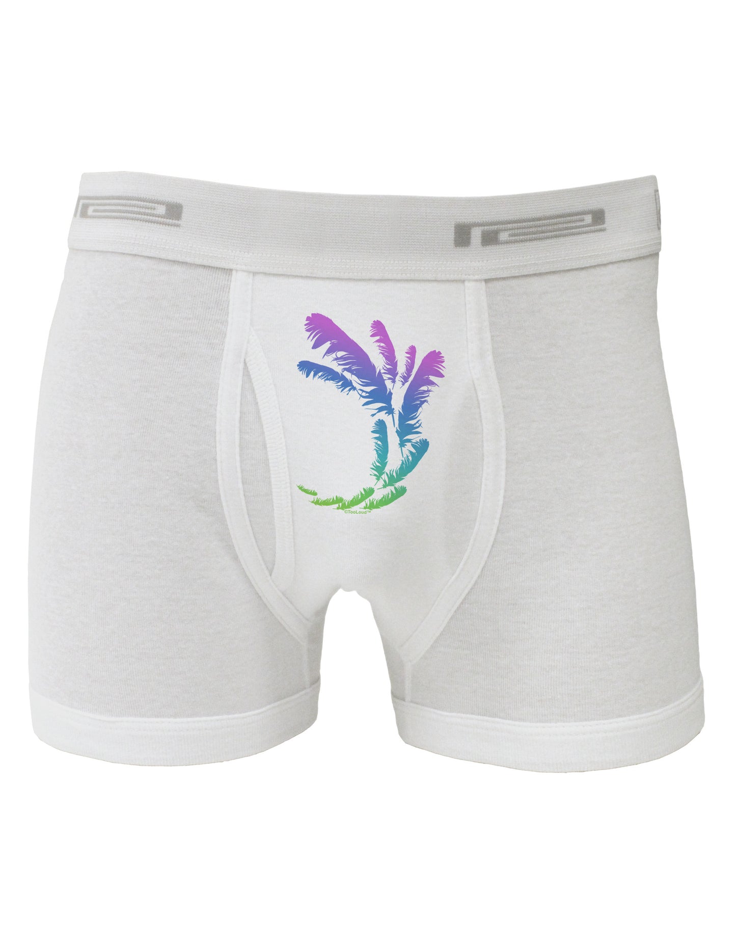Tropical Feathers Boxer Briefs-Boxer Briefs-TooLoud-White-Small-Davson Sales