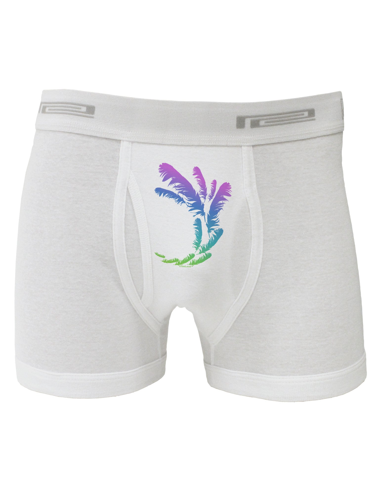 Tropical Feathers Boxer Briefs-Boxer Briefs-TooLoud-White-Small-Davson Sales
