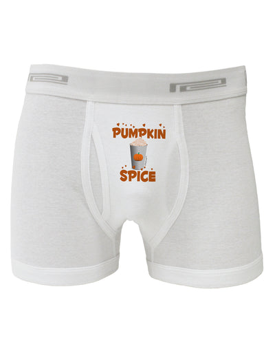 Pumpkin Spice Latte Hearts Boxer Briefs-Boxer Briefs-TooLoud-White-Small-Davson Sales