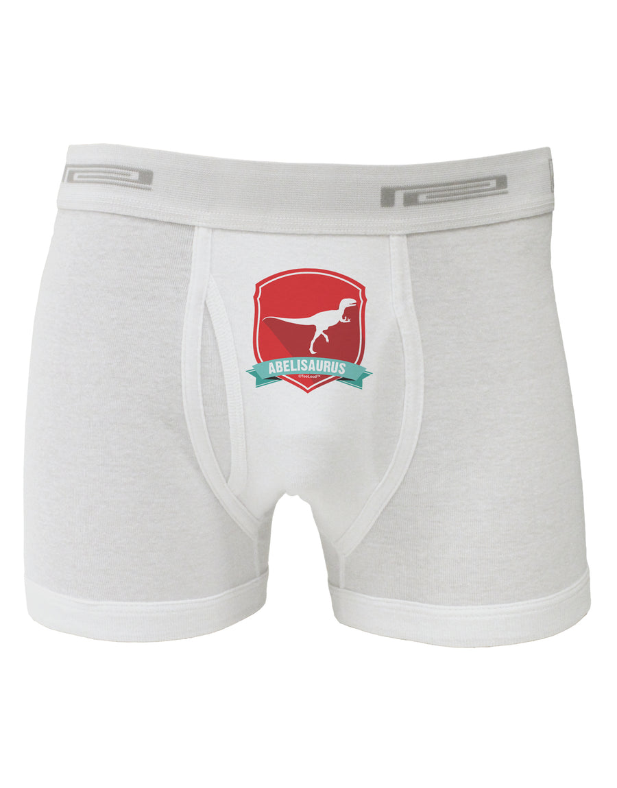 Jurassic Abelisaurus Dinosaur Design Boxer Briefs by TooLoud-Boxer Briefs-TooLoud-White-Small-Davson Sales