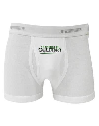 I'd Rather Be Golfing Boxer Briefs-Boxer Briefs-TooLoud-White-Small-Davson Sales