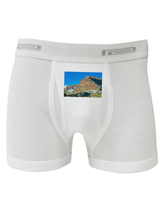 Colorado Snowy Mountains Boxer Briefs-Boxer Briefs-TooLoud-White-Small-Davson Sales
