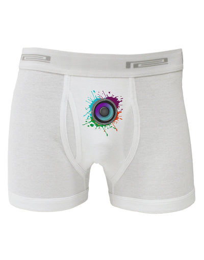 Paint Splatter Speaker Boxer Briefs-Boxer Briefs-TooLoud-White-Small-Davson Sales