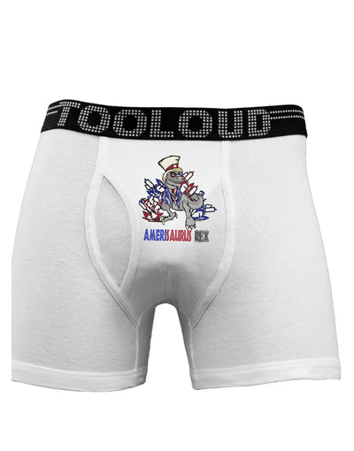 TooLoud AMERISAURUS REX Boxer Briefs-Boxer Briefs-TooLoud-White-Small-Davson Sales