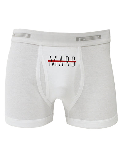 Planet Mars Text Only Boxer Briefs-Boxer Briefs-TooLoud-White-Small-Davson Sales