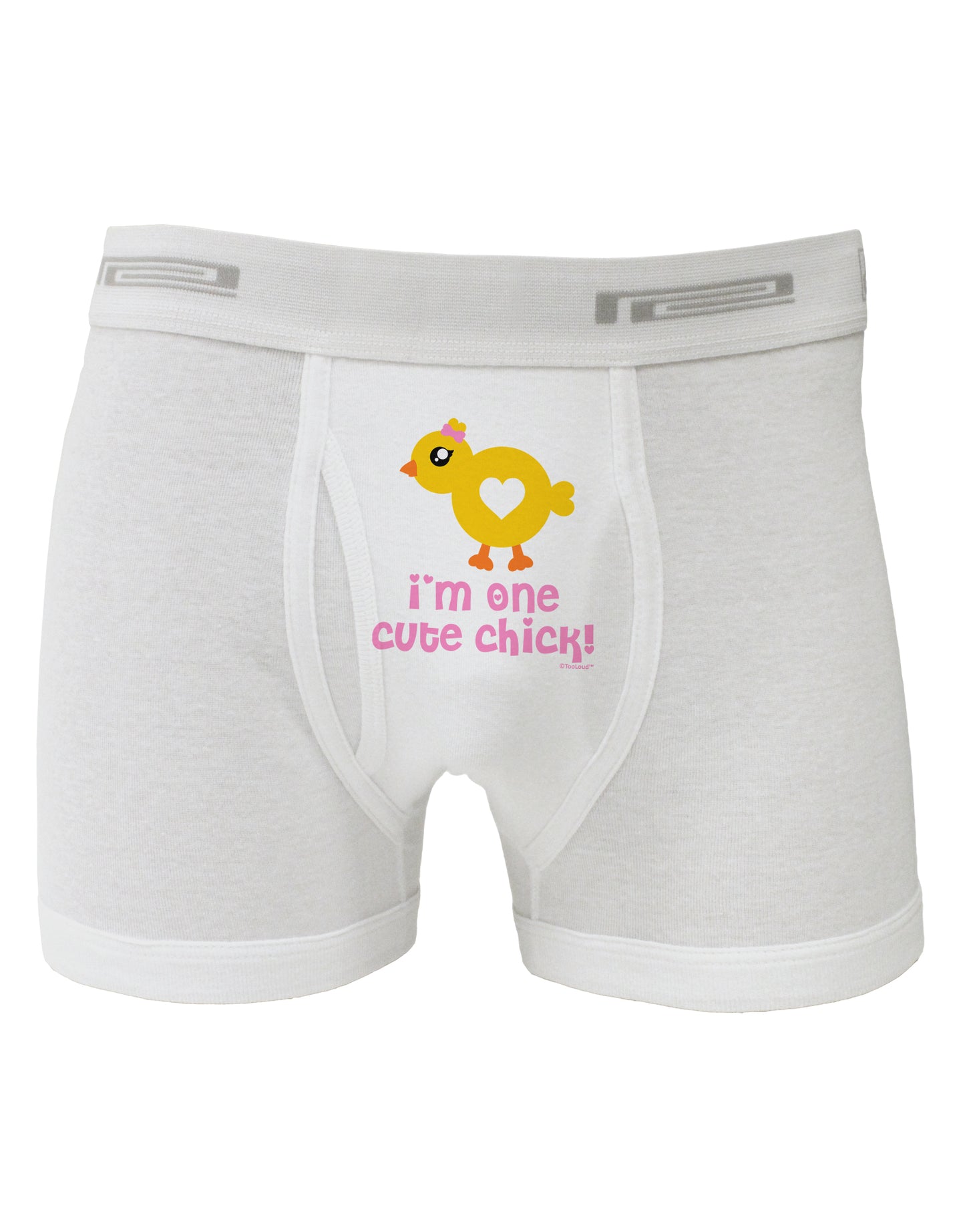 I'm One Cute Chick Boxer Briefs by TooLoud-Boxer Briefs-TooLoud-White-Small-Davson Sales