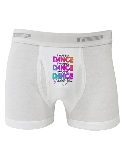 I Wanna Dance With You Boxer Briefs-Boxer Briefs-TooLoud-White-Small-Davson Sales