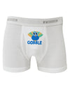 Cute Gobble Turkey Blue Boxer Briefs-Boxer Briefs-TooLoud-White-Small-Davson Sales