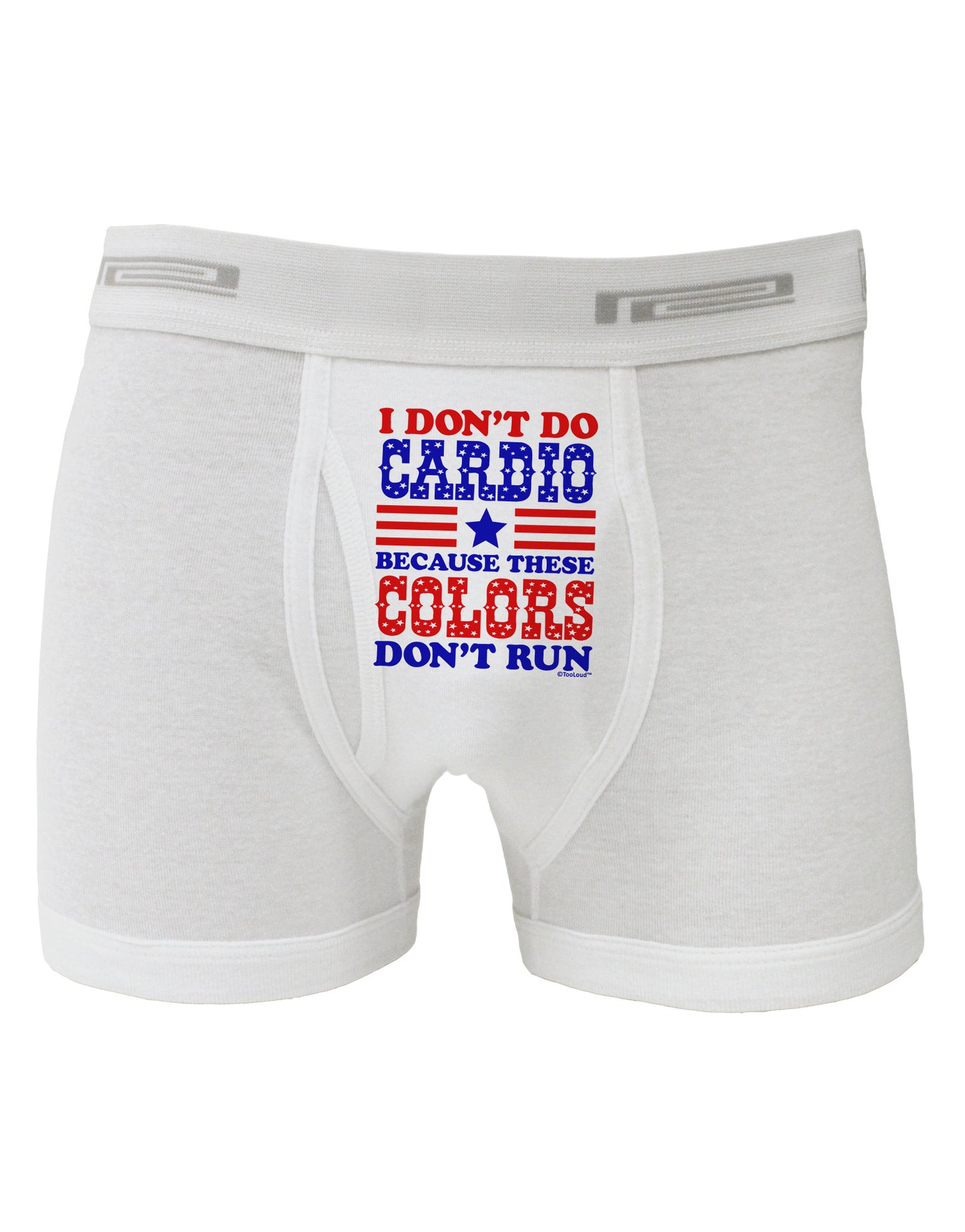 I Don't Do Cardio Because These Colors Don't Run Boxer Briefs-Boxer Briefs-TooLoud-White-Small-Davson Sales