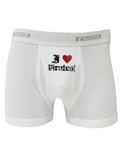 I Heart Pirates Boxer Briefs-Boxer Briefs-TooLoud-White-Small-Davson Sales