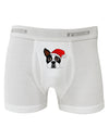 Cute Dog with Santa Hat - Christmas Boxer Briefs-Boxer Briefs-TooLoud-White-Small-Davson Sales