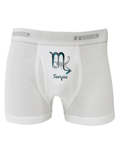 Scorpio Symbol Boxer Briefs-Boxer Briefs-TooLoud-White-Small-Davson Sales