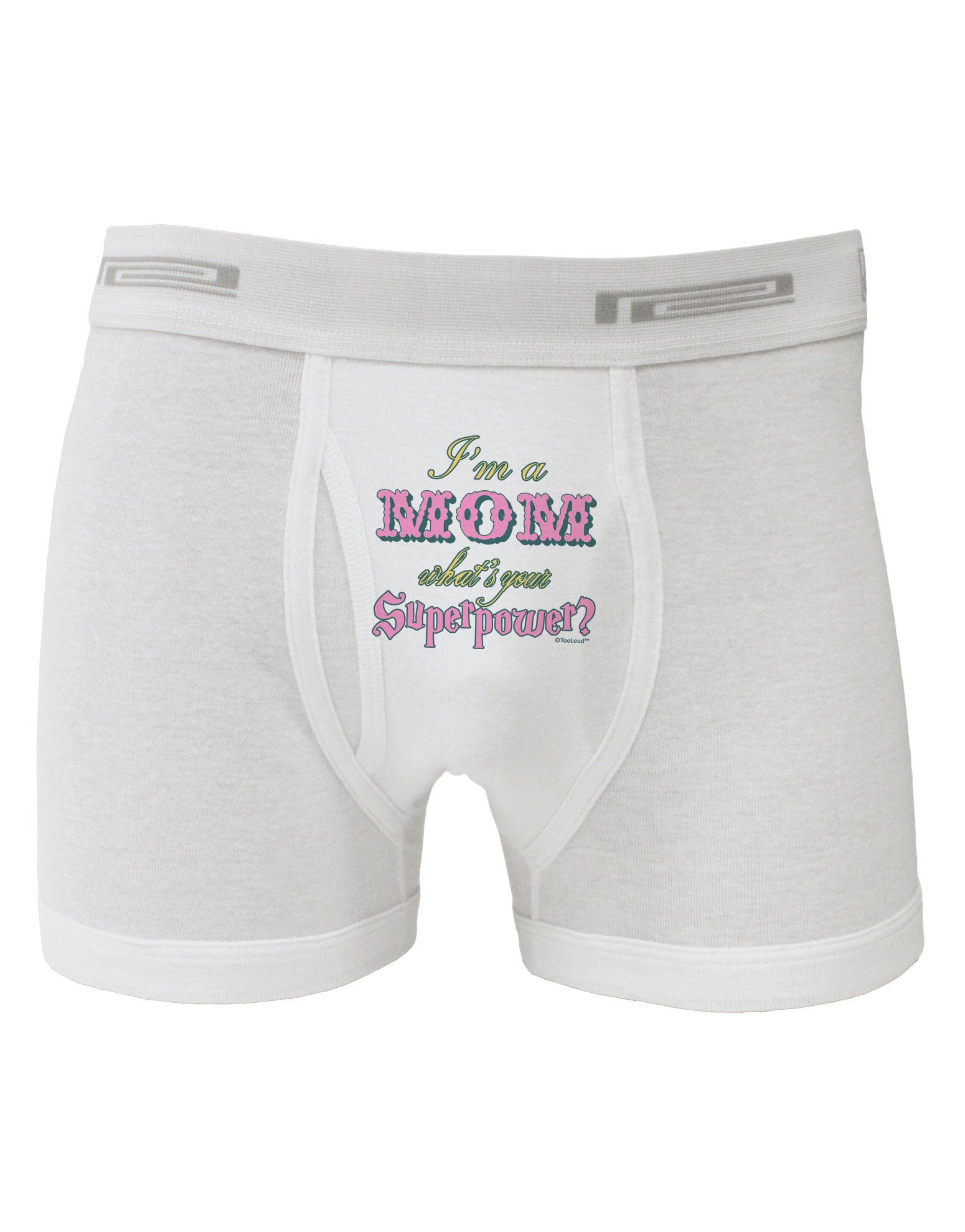 I'm a Mom - What's Your Superpower - Pink Boxer Briefs by TooLoud-Boxer Briefs-TooLoud-White-Small-Davson Sales