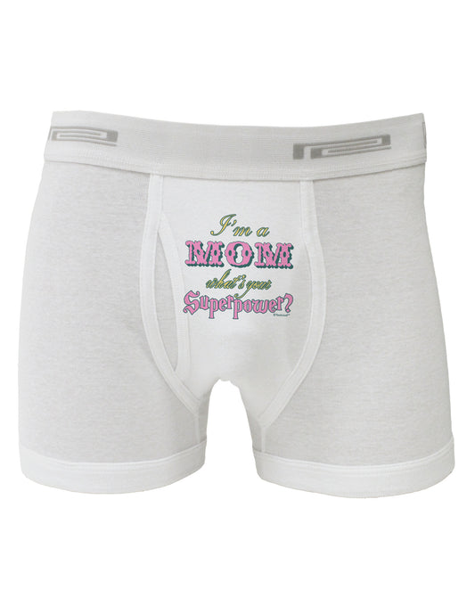 I'm a Mom - What's Your Superpower - Pink Boxer Briefs by TooLoud-Boxer Briefs-TooLoud-White-Small-Davson Sales
