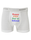 Happy First Day of School Boxer Briefs-Boxer Briefs-TooLoud-White-Small-Davson Sales