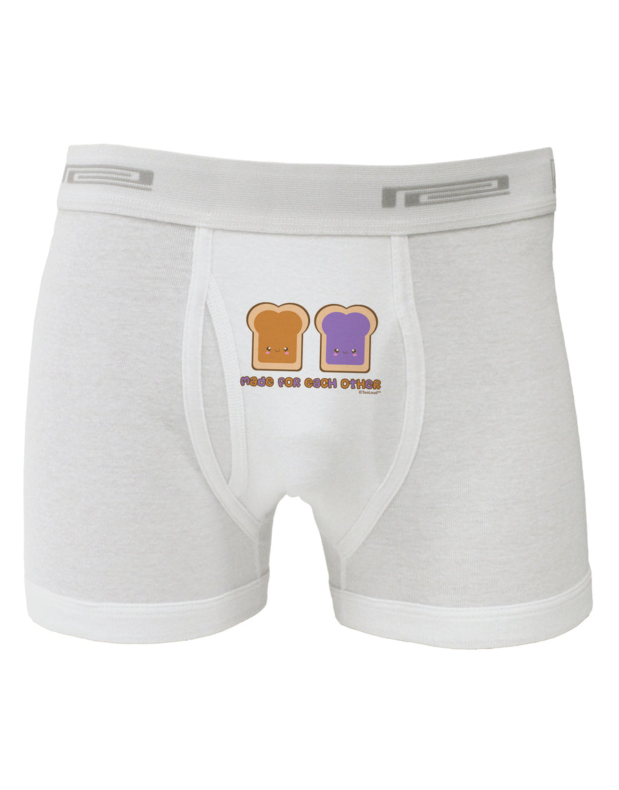 Cute PB and J Design - Made for Each Other Boxer Briefs by TooLoud-Boxer Briefs-TooLoud-White-Small-Davson Sales