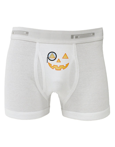 Monocle Jack-o-Lantern Color Boxer Briefs-Boxer Briefs-TooLoud-White-Small-Davson Sales