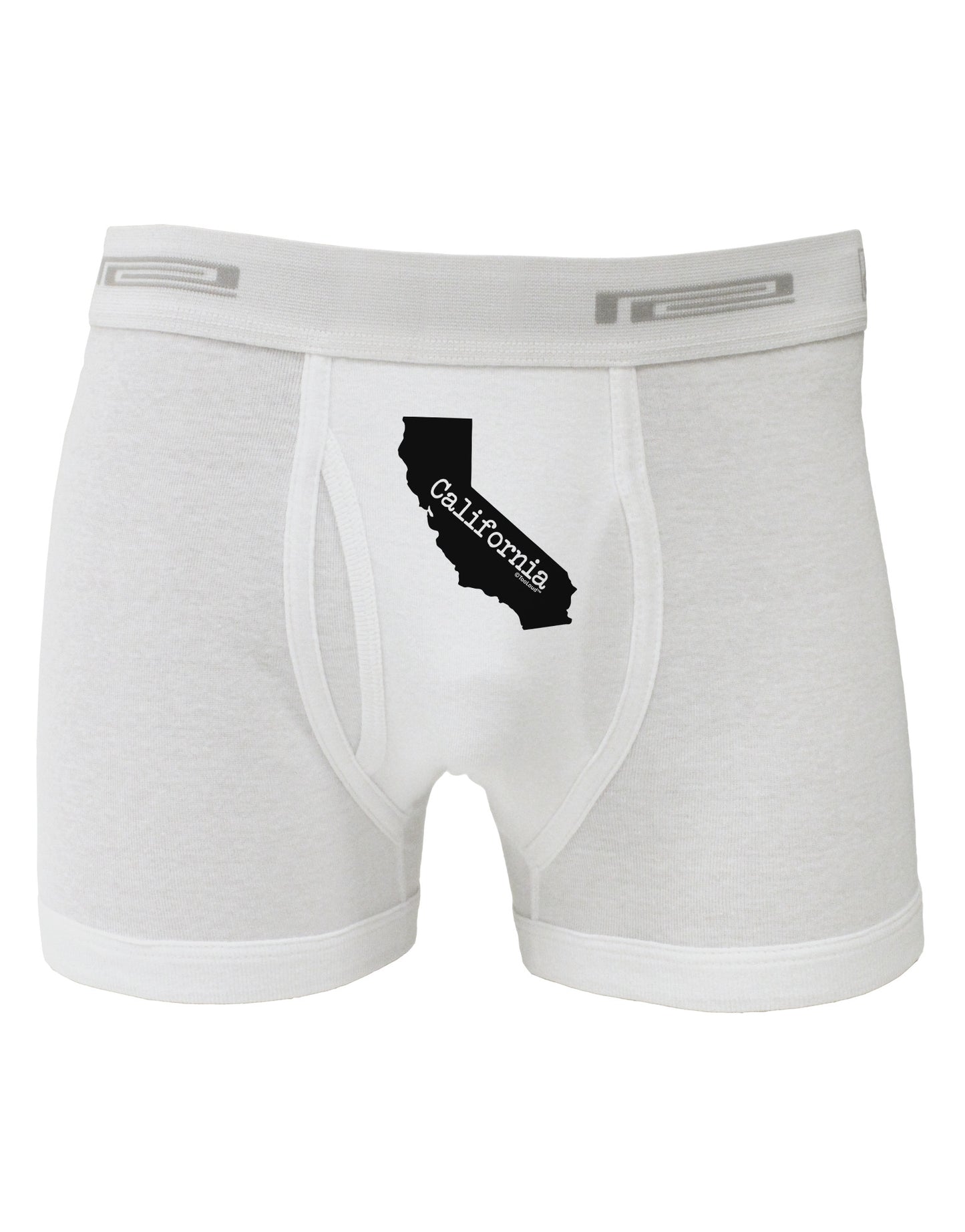 California - United States Shape Boxer Briefs by TooLoud-Boxer Briefs-TooLoud-White-Small-Davson Sales