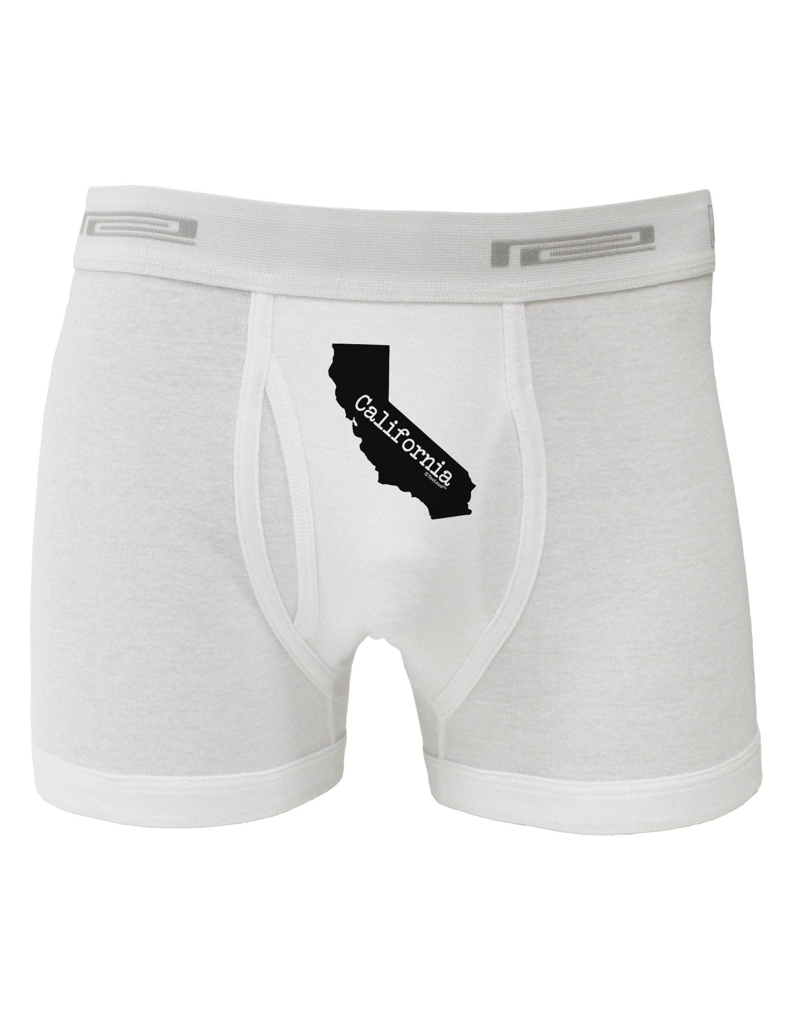 California - United States Shape Boxer Briefs by TooLoud-Boxer Briefs-TooLoud-White-Small-Davson Sales