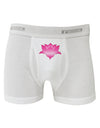 Lotus Flower Design Gradient Boxer Briefs by TooLoud-Boxer Briefs-TooLoud-White-Small-Davson Sales