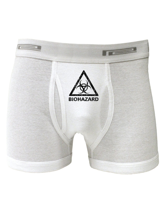 Biohazard Sign Distressed Boxer Briefs-Boxer Briefs-TooLoud-White-Small-Davson Sales