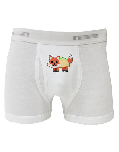 Cute Taco Fox Boxer Briefs-Boxer Briefs-TooLoud-White-Small-Davson Sales