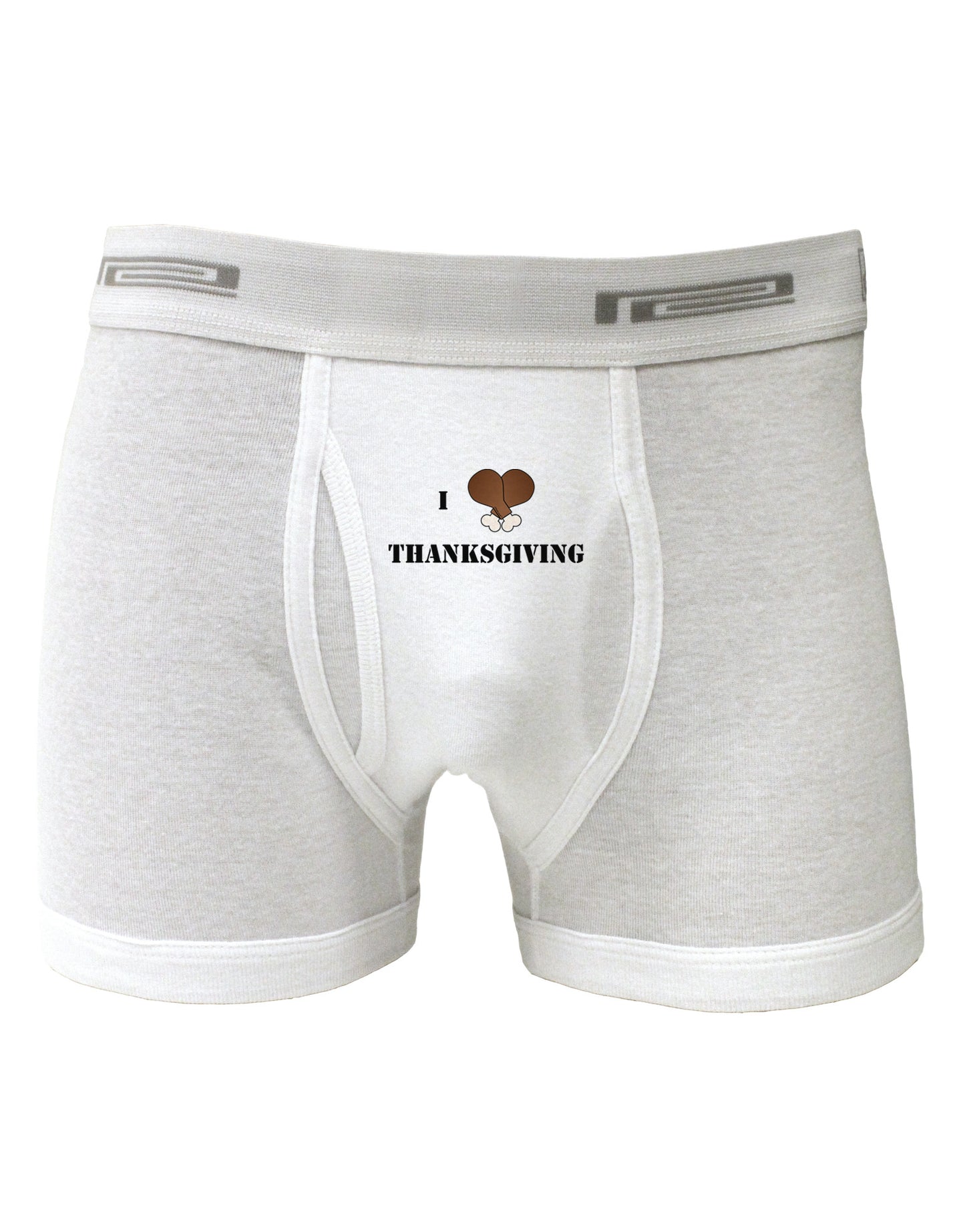 I Heart Thanksgiving Turkey Leg Boxer Briefs-Boxer Briefs-TooLoud-White-Small-Davson Sales
