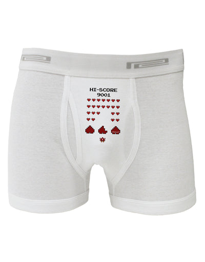 Pixel Heart Invaders Design Boxer Briefs-Boxer Briefs-TooLoud-White-Small-Davson Sales