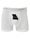 Missouri - United States Shape Boxer Briefs-Boxer Briefs-TooLoud-White-Small-Davson Sales