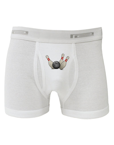 Bowling Ball with Pins Boxer Briefs-Boxer Briefs-TooLoud-White-Small-Davson Sales