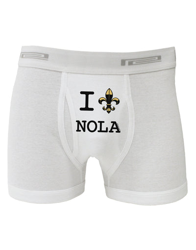 I Love NOLA Fleur de Lis Boxer Briefs-Boxer Briefs-TooLoud-White-Small-Davson Sales