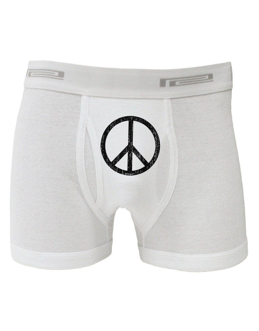 Peace Sign Symbol - Distressed Boxer Briefs-Boxer Briefs-TooLoud-White-Small-Davson Sales