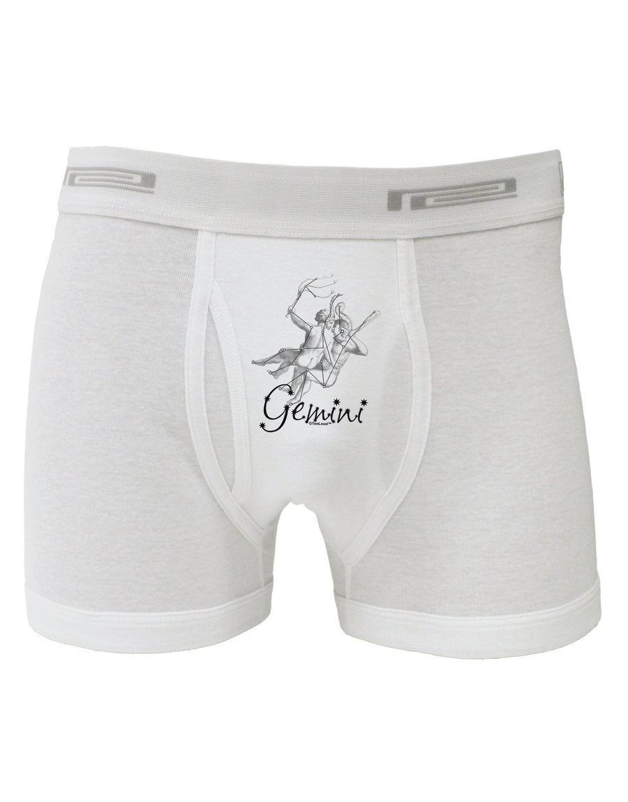 Gemini Constellation Boxer Briefs-Boxer Briefs-TooLoud-White-Small-Davson Sales